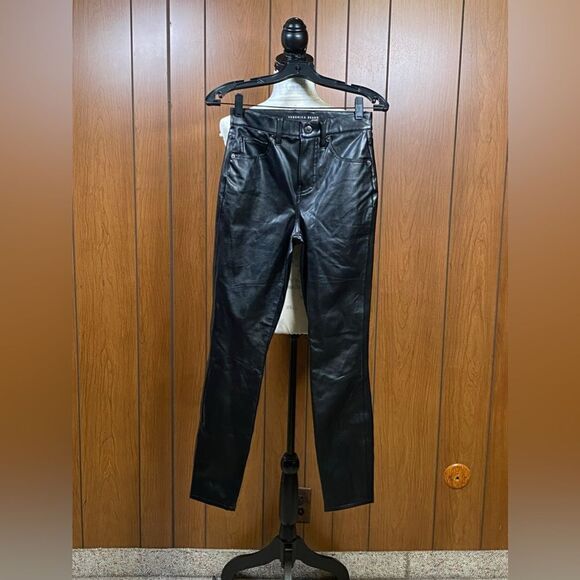 Veronica Berad Maera Extra High Rise Skinny Faux Leather Pants size 25 - Picture 6 of 14